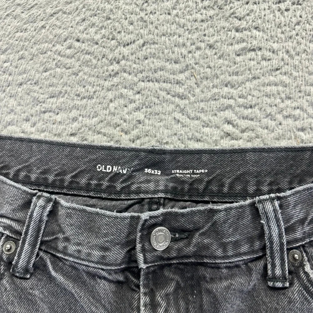 Old‎ Navy Jeans Mens 36x30 Gray Cotton Denim Straight Tapered Outdoor Workwear